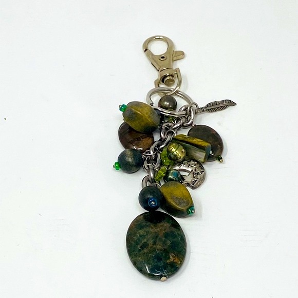 Semi-Precious Green Keyring/ Keychain $188 - Picture 6 of 9